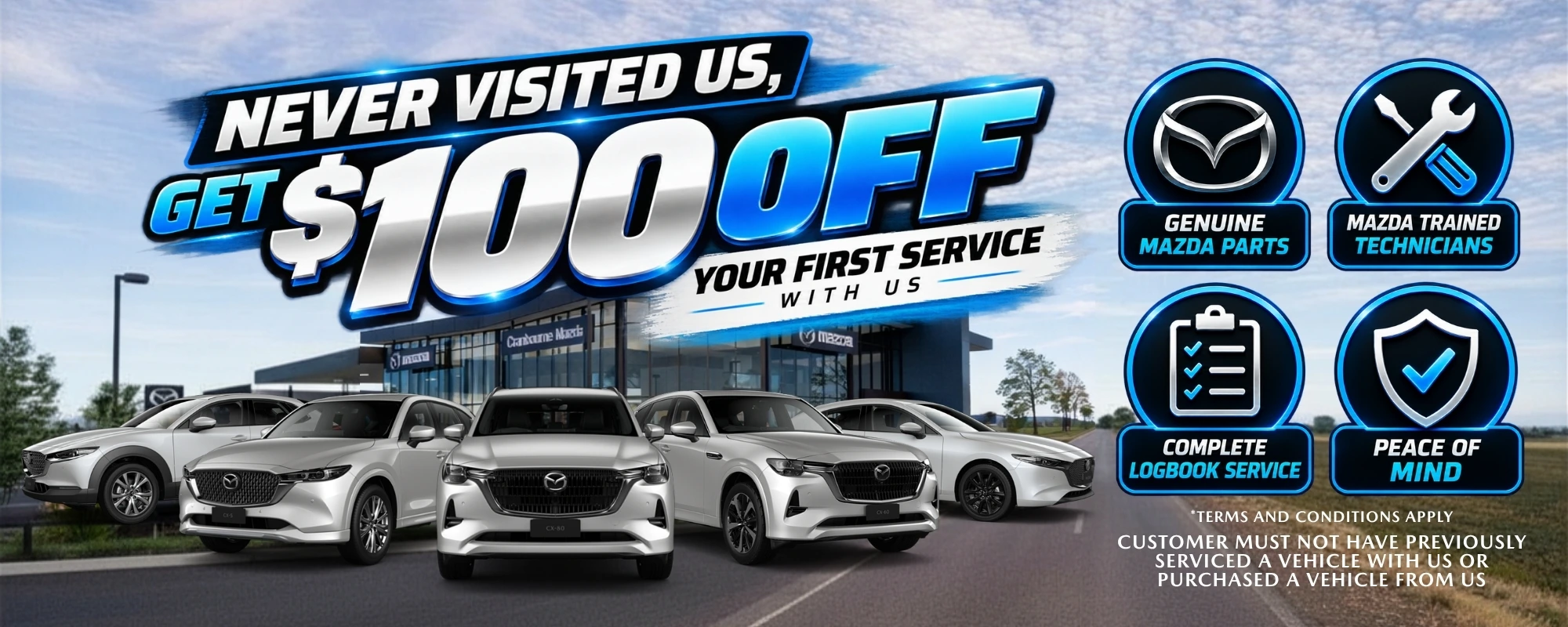 SEPT26   CM   100 Off Service (Web 2000 X 800)